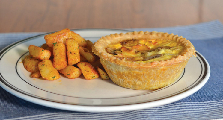 Breakfast Mushroom and Brie Quiche