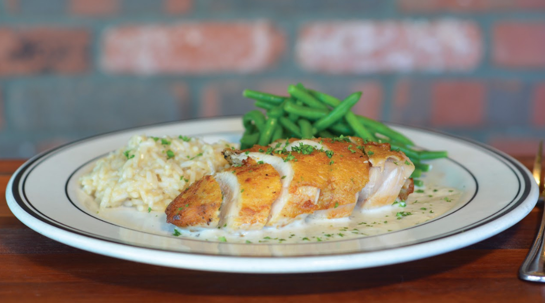 Crispy Chicken with Chardonnay Sauce